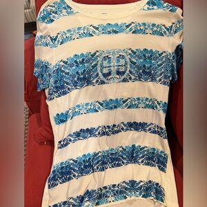 Tory Burch Size Small Floral Tee